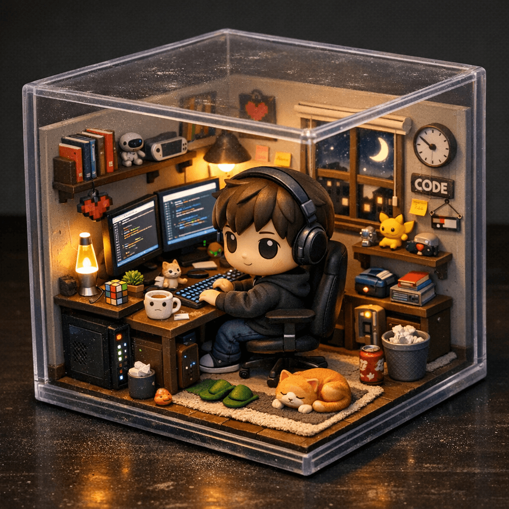 3D Cube Diorama