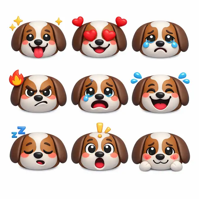 3D Emoji Grid
