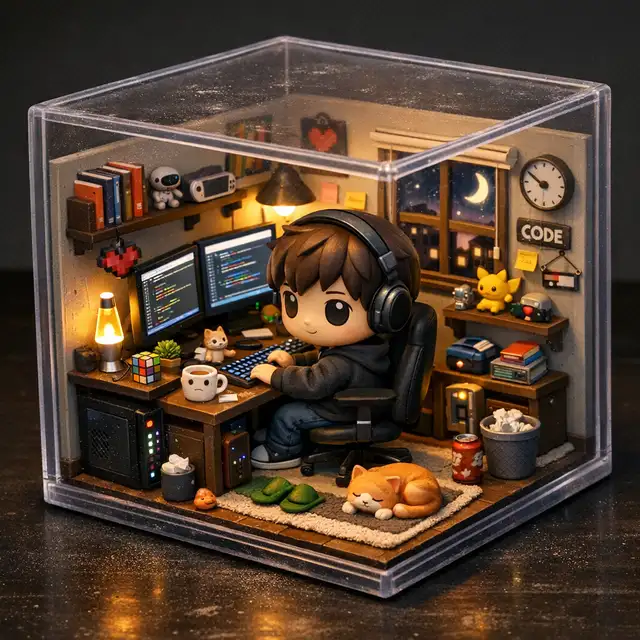 3D Cube Diorama